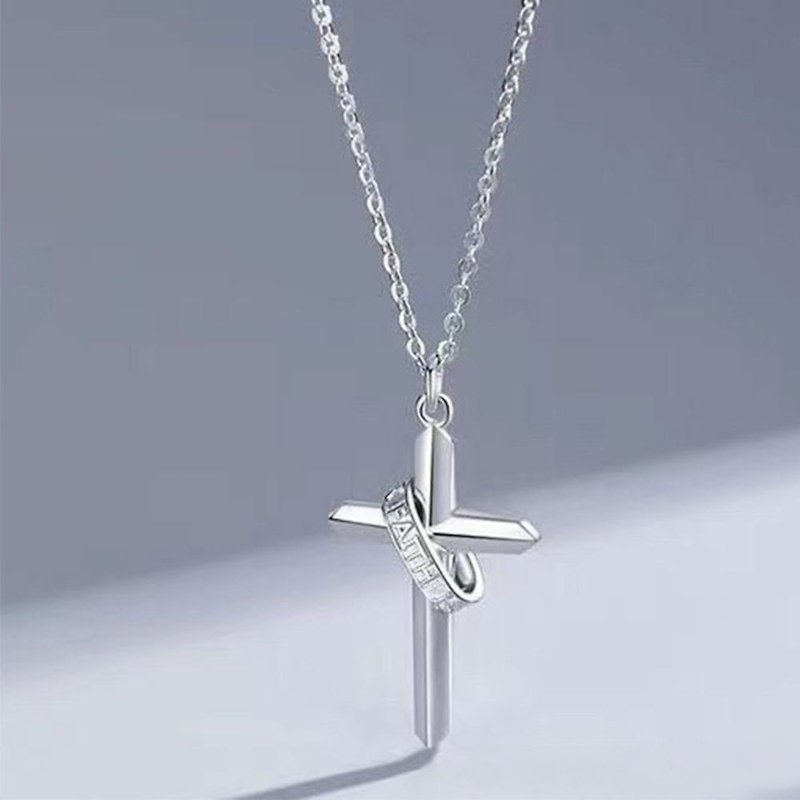 【SoLight盐青】信仰之光十字架项链-银 SL146 - 项链 - 其他材质 银色