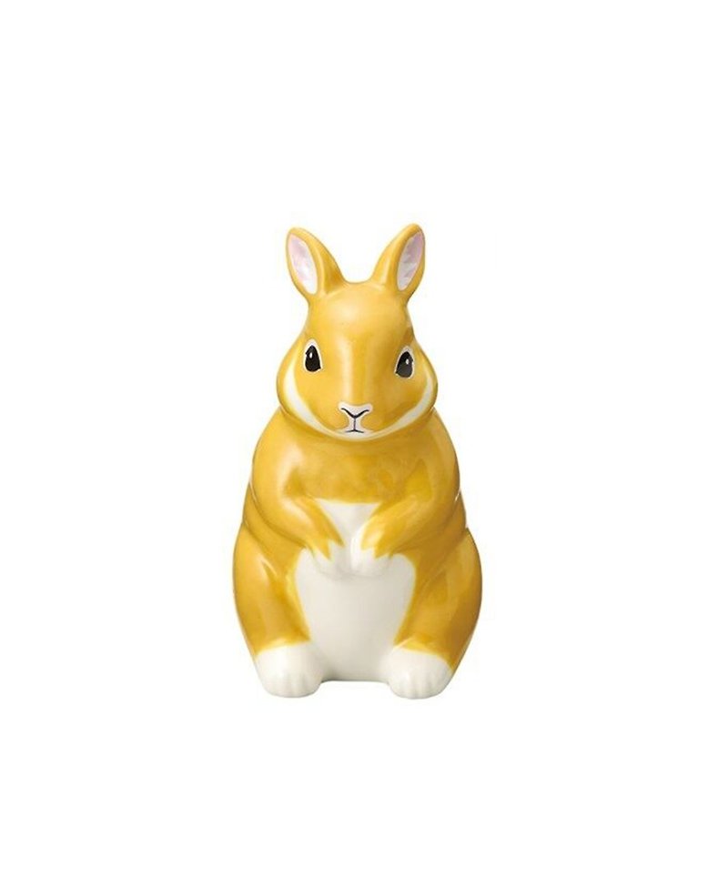 日本Magnets可爱动物系列造型陶瓷笔筒花瓶摆饰(兔子) - 花瓶/陶器 - 瓷 橘色