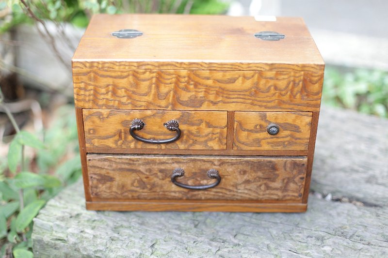 【好日恋物】日本昭和时代 阿嬷的针线盒 - 收纳用品 - 木头 咖啡色