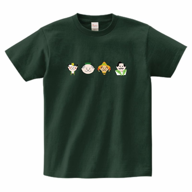 おちゃはかせ七変化Tシャツ - 女装 T 恤 - 棉．麻 绿色
