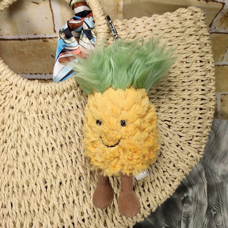 钥匙圈/吊饰 Amuseable Pineapple 金旺来宝宝 约10cm - 吊饰 - 聚酯纤维 黄色