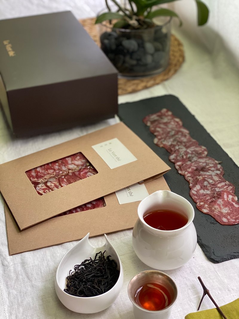 特制风干熟成红茶生火腿Salami 搭配日月潭红茶包组 - 肉干/肉松 - 新鲜食材 