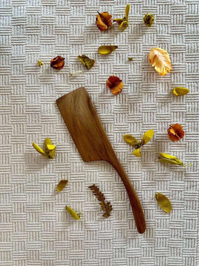 eto | 木质黄油刀 | 柚木黄油刀 | 木制黄油涂抹器 - 菜刀/刀架 - 木头 咖啡色