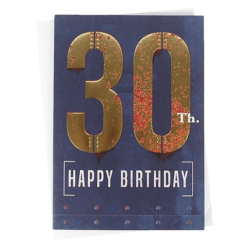 祝你拥有最棒的30岁【ABACUS Rusty卡片-生日祝福】 - 卡片/明信片 - 纸 多色