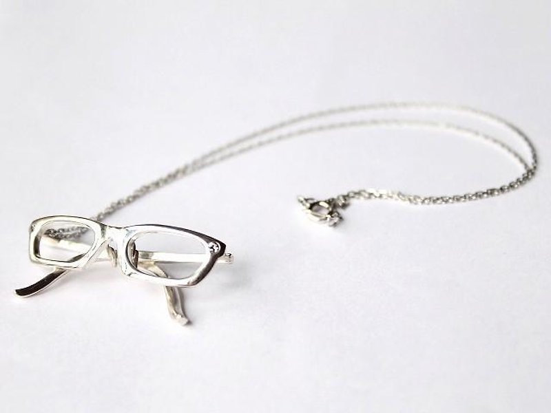 メガネ　オーバルフレーム　ネックレス　RH - 项链 - 其他金属 银色