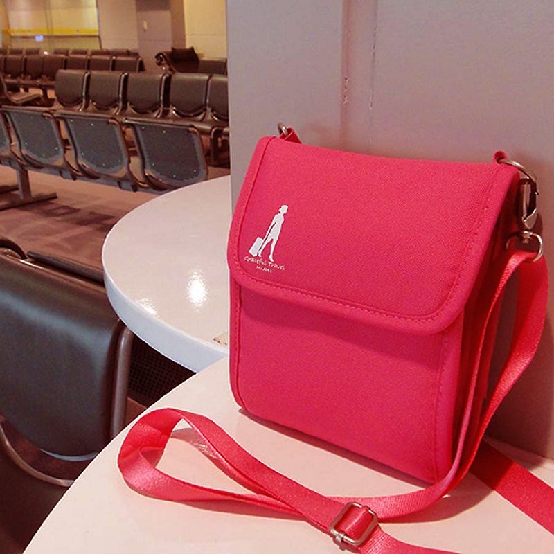 旅行玩家 多功能斜背包 护照包 贴身包 (两色可选) - 侧背包/斜挎包 - 尼龙 