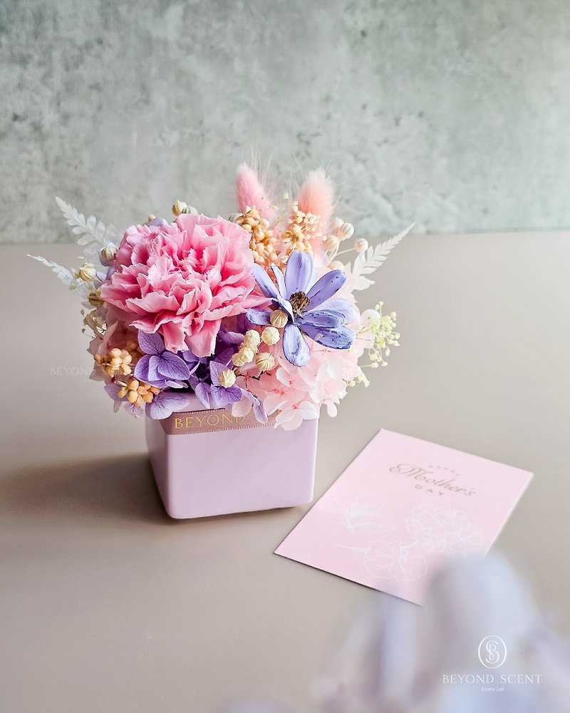 粉瓷永生扩香桌花 - 干燥花/捧花 - 植物．花 粉红色