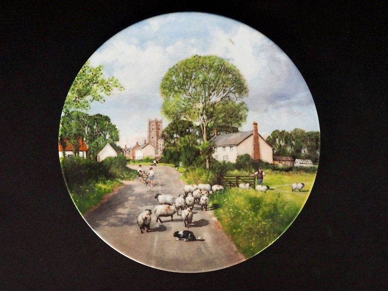 英国名瓷Royal Doulton限量乡村风装饰盘 B款 - 盘子/餐盘/盘架 - 瓷 