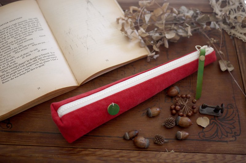 圣诞树餐具袋 - 铅笔盒/笔袋 - 棉．麻 红色