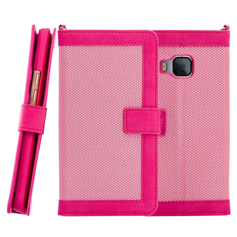CASE SHOP HTC One M9 专用 DUAL 侧掀站立式皮套 - 粉 (4716779654066) - 其他 - 其他材质 粉红色