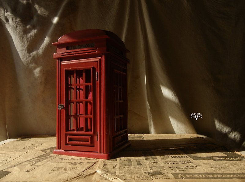 【老时光 OLD-TIME】早期伦敦电话亭造型酒吧电话(红色) - 摆饰 - 其他材质 