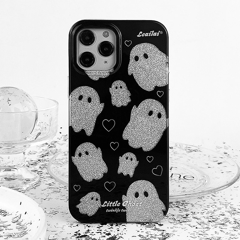 爱心 小幽靈  iPhone 闪粉手机壳 - 手机壳/手机套 - 其他材质 