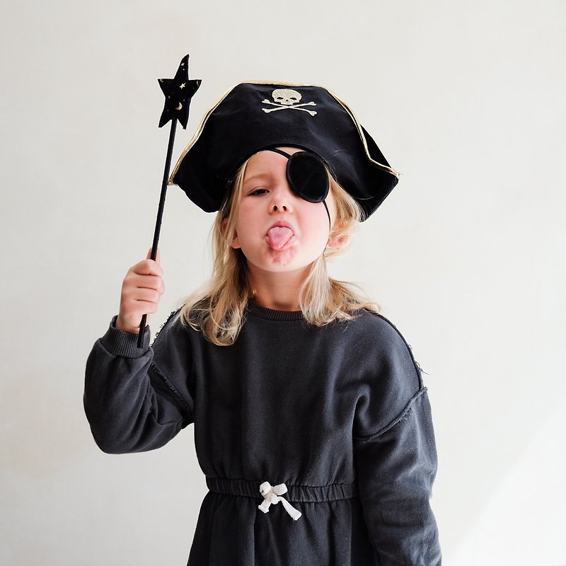 【万圣节限量款】英国Mimi & Lula AW22_变装派对-海盗帽&眼罩 - 婴儿饰品 - 聚酯纤维 
