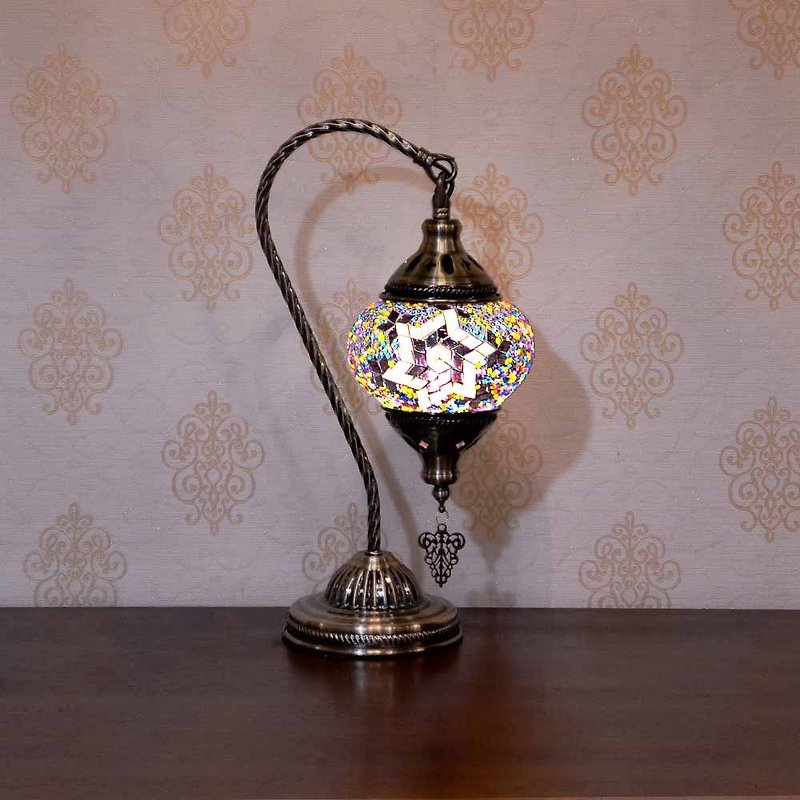 【DREAM LIGHTS】土耳其风 马赛克拼贴桌灯 厚玻璃 马赛克桌灯 DI - 灯具/灯饰 - 琉璃 多色