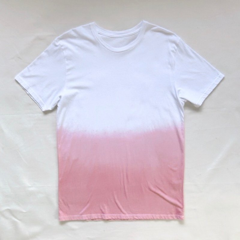 SUNSET TEE 泥染 organic cotton sizeXL - 女装 T 恤 - 棉．麻 粉红色