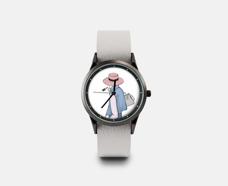 插画X手表-淑女款 - 女表 - 其他金属 粉红色