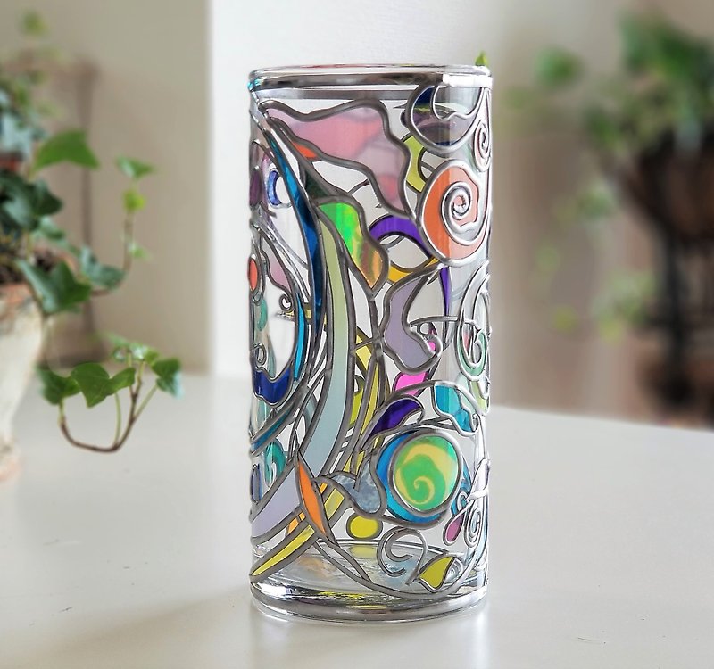 ガラスラウンド型花瓶　ティンカーベル - 植栽/盆栽 - 玻璃 多色