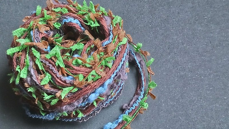 日本混合纱线　100厘米 - 编织/刺绣/羊毛毡/裁缝 - 聚酯纤维 绿色