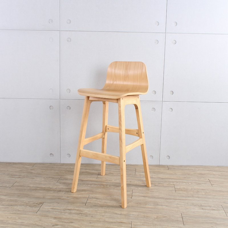 北欧 清新 曲木实木造型吧椅 / 菲亚吧椅 - 椅子/沙发 - 木头 