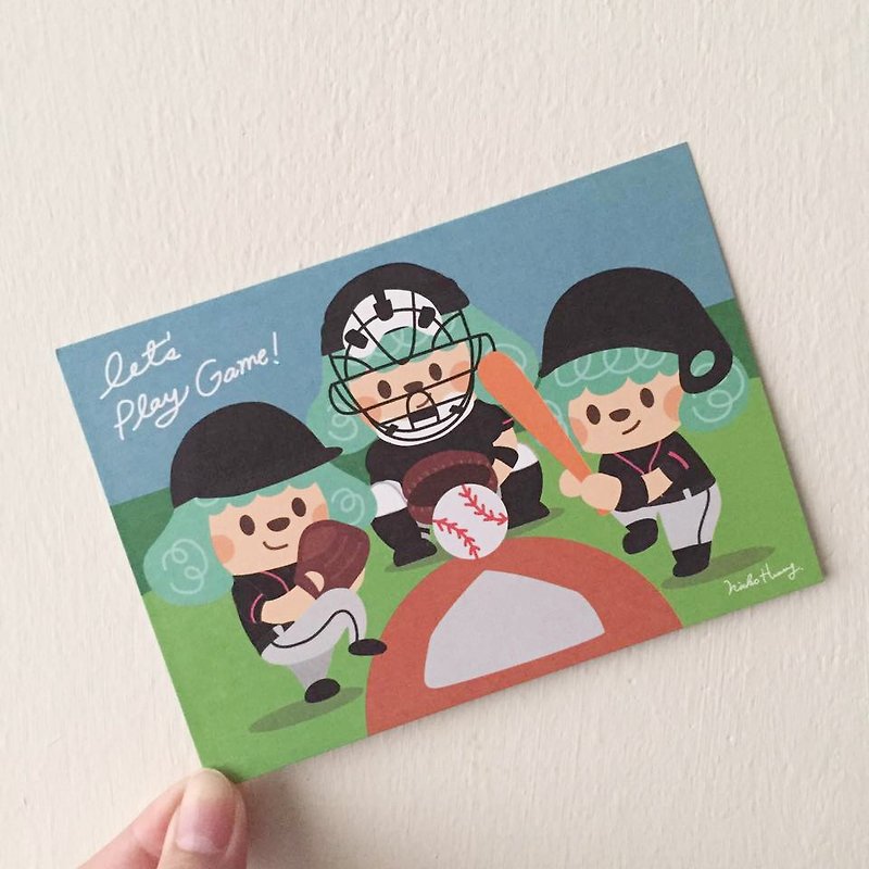 【棒球】明信片 - 卡片/明信片 - 纸 多色