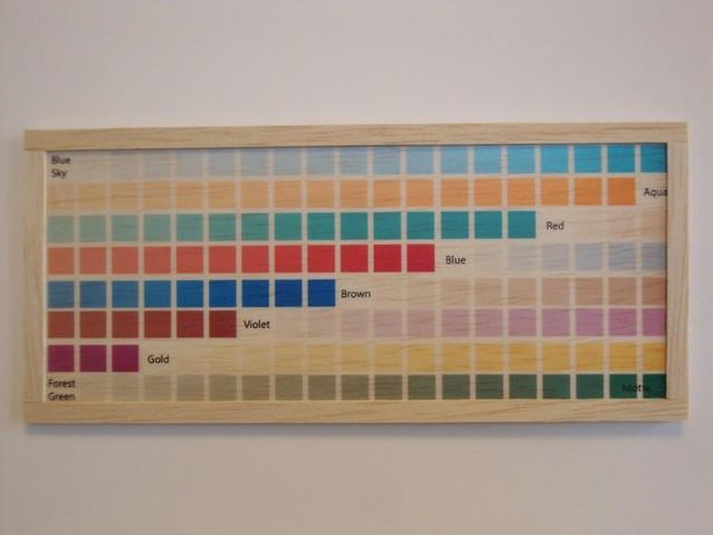 colour chart 2 - 墙贴/壁贴 - 木头 