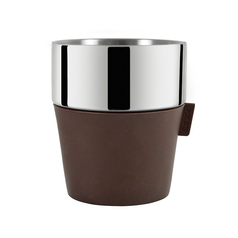 Driver双层咖啡杯350ml-咖啡 - 茶具/茶杯 - 其他金属 