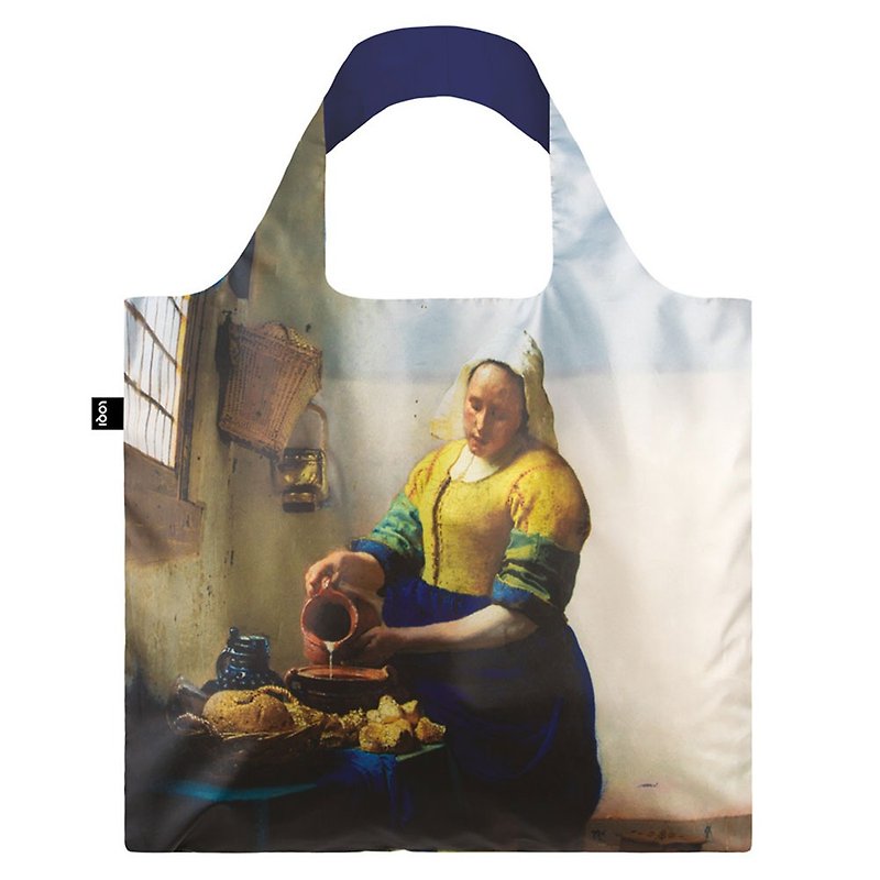 LOQI 购物袋-牛奶女仆 JVMIIB - 侧背包/斜挎包 - 聚酯纤维 卡其色