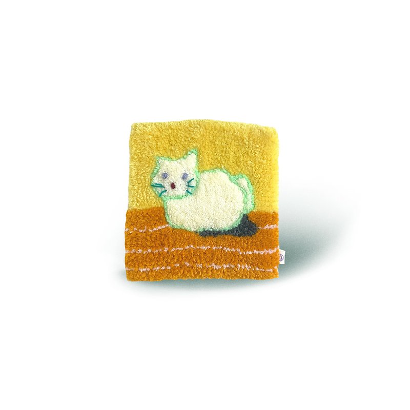 猫咪磁砖1 - 簇绒毛毯 - 摆饰 - 其他人造纤维 粉红色