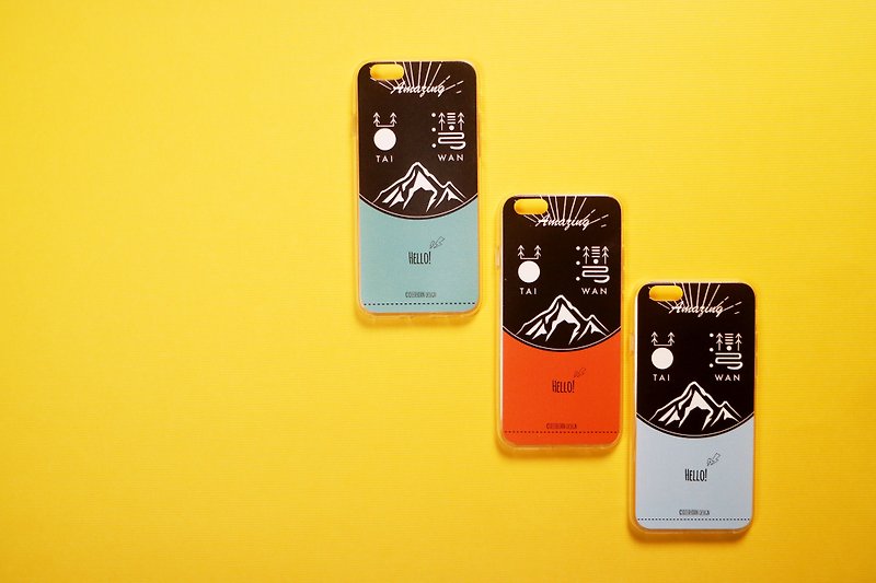 Deerhorn design / 鹿角 独家设计 台湾 手机壳  iPhone 6s/6 透明软壳 三色 - 手机壳/手机套 - 塑料 蓝色