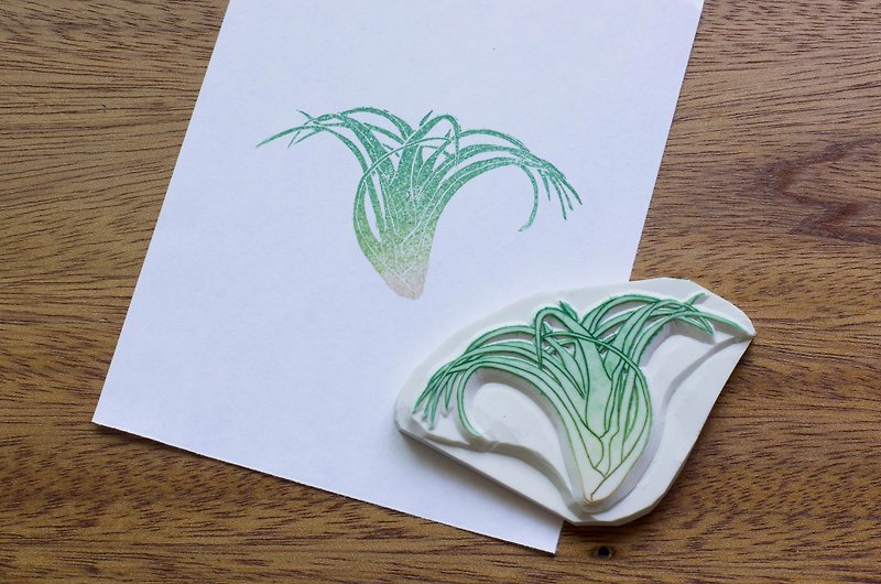 空气植物手刻橡皮章组 手帐 卡片 - 印章/印台 - 橡胶 绿色