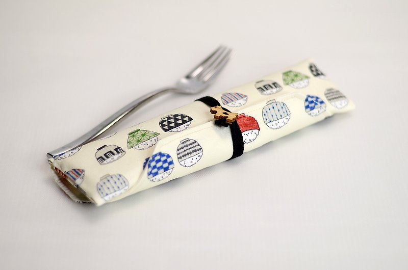 【日本布】环保餐具袋/工具袋/笔袋#饭 - 其他 - 棉．麻 