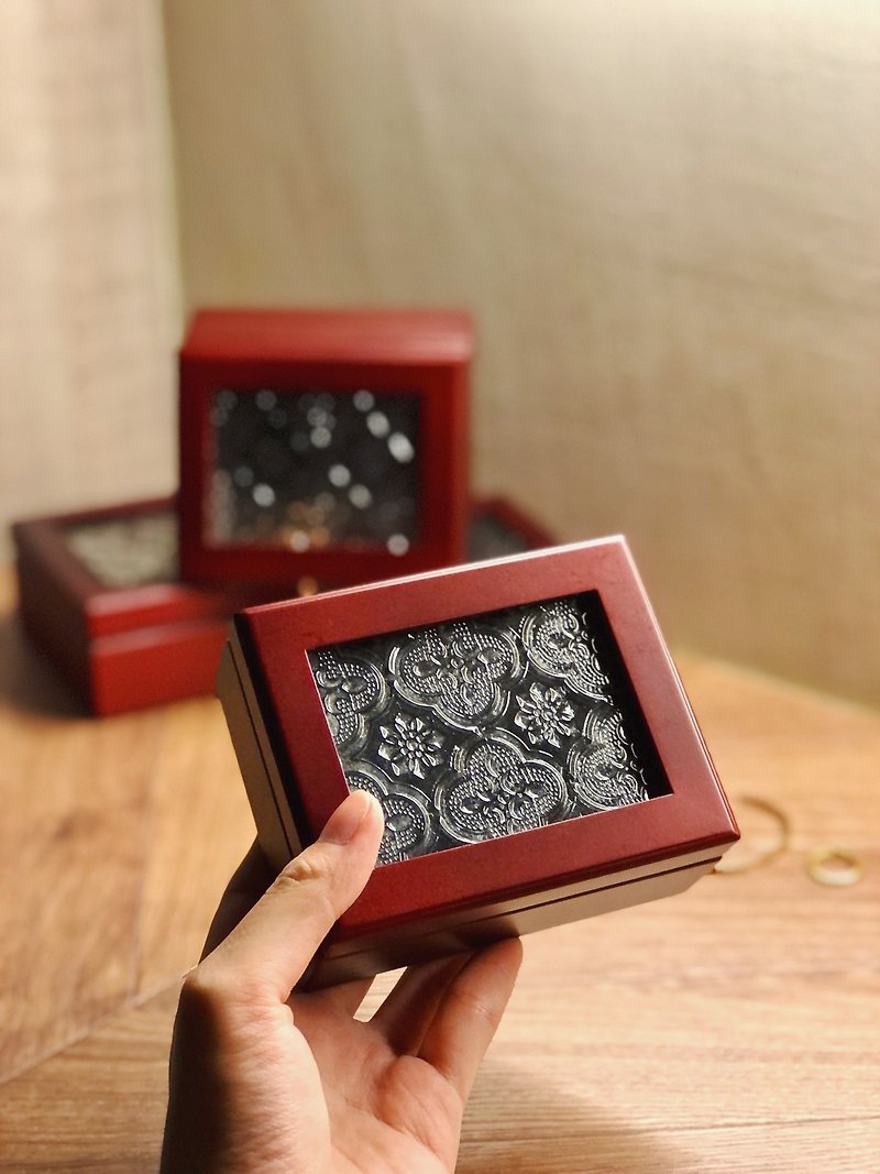 海棠花珠宝盒 - 收纳用品 - 木头 