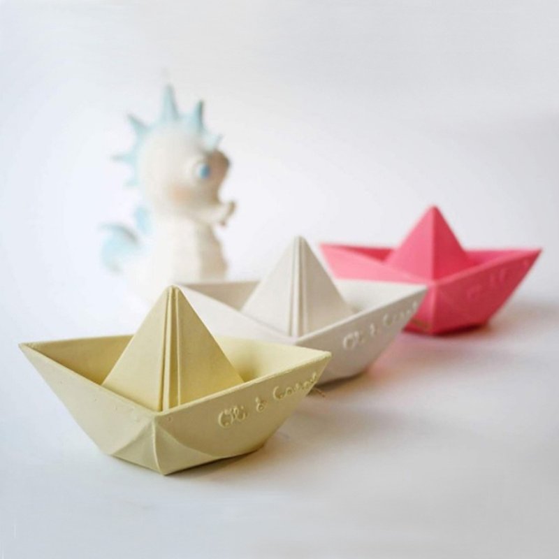 【超值3入组】 西班牙 Oli & Carol – 折纸小船-粉红/黄/白3入组 - 玩具/玩偶 - 橡胶 多色