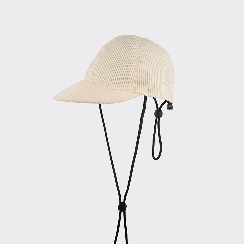 CORDUROY CAP - CREAM - 帽子 - 聚酯纤维 卡其色