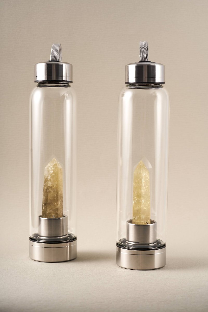 华光-藏晶阁|  天然水晶柱能量水瓶 | 完整水晶柱 - 水壶/水瓶 - 水晶 