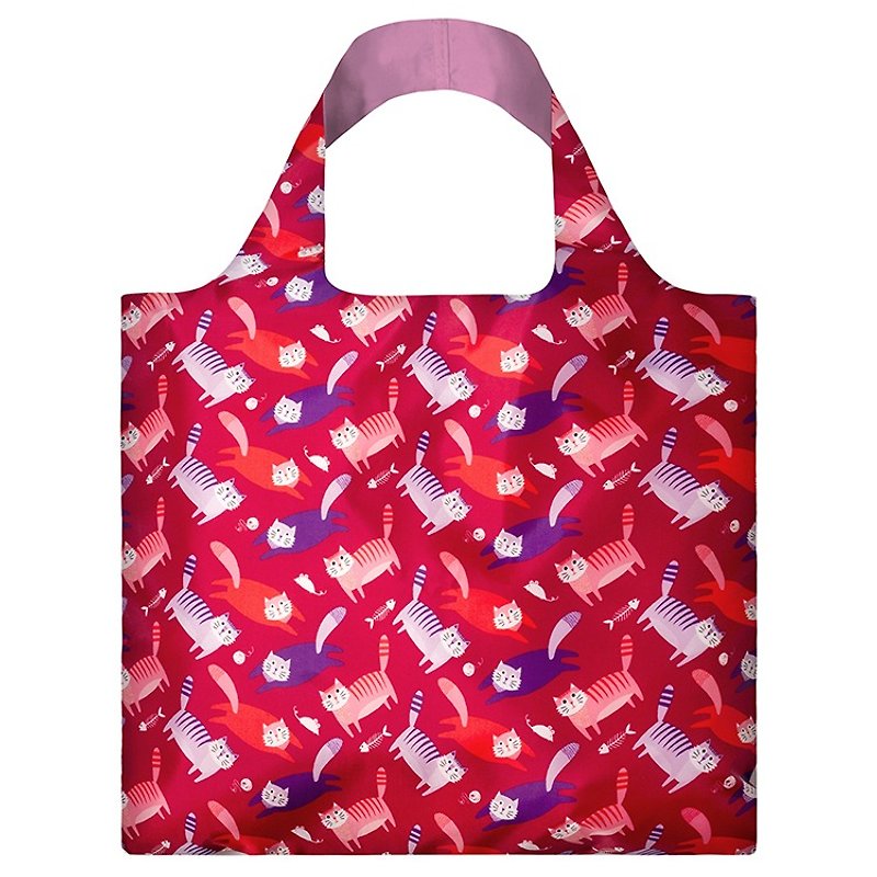 LOQI 购物袋-猫 ASCA - 侧背包/斜挎包 - 塑料 红色