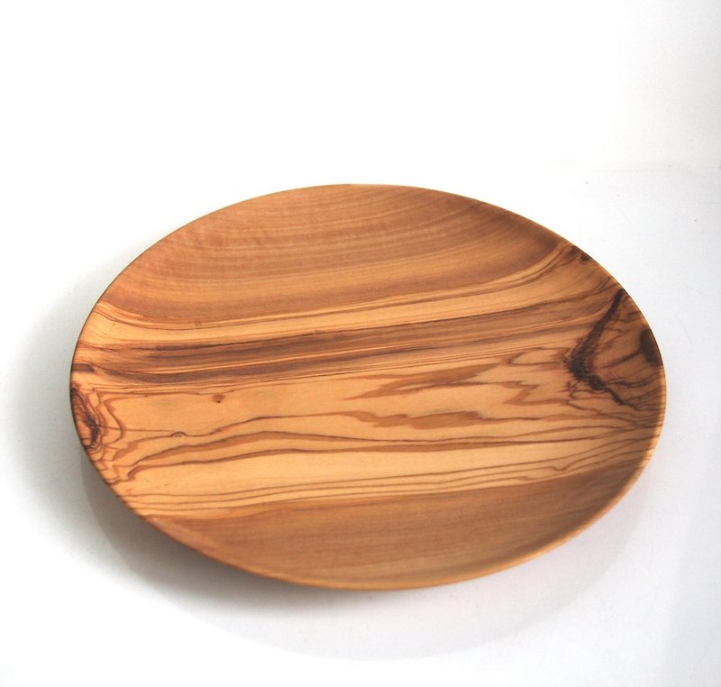 橄榄木大圆盘 - 托盘/砧板 - 木头 