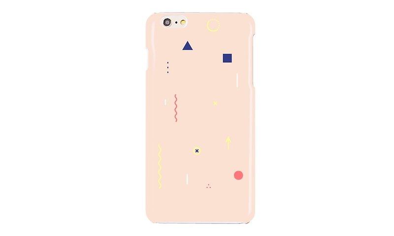 人人商行-【点线面(粉橘)】-3D满版硬壳-RB02 - 手机壳/手机套 - 塑料 多色