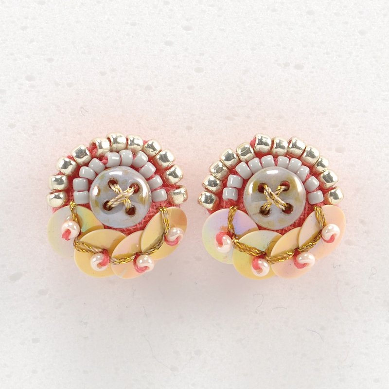 tiny circle and swing beads earrings,statement earrings,beaded earrings 1 - 耳环/耳夹 - 塑料 绿色