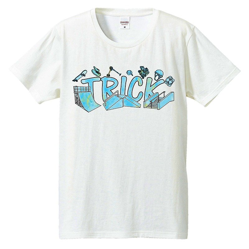 Tシャツ / trick - 男装上衣/T 恤 - 棉．麻 白色