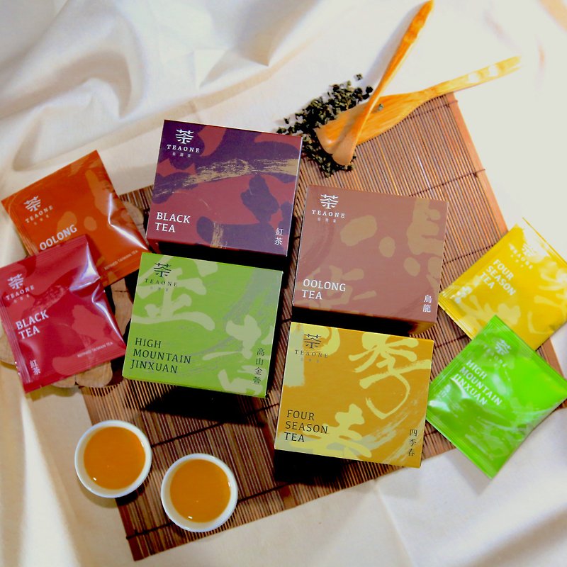 【团购优惠】TeaOne I 原叶茶包盒(8入/每盒3g*12包) - 茶 - 新鲜食材 多色
