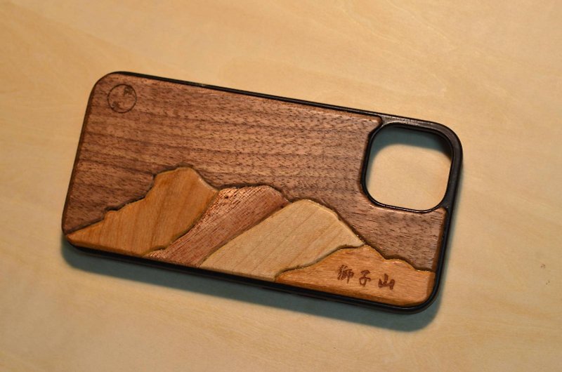 日系山景【香港塞拉利昂】木手机壳 所有型号都可订制 - 手机壳/手机套 - 木头 咖啡色