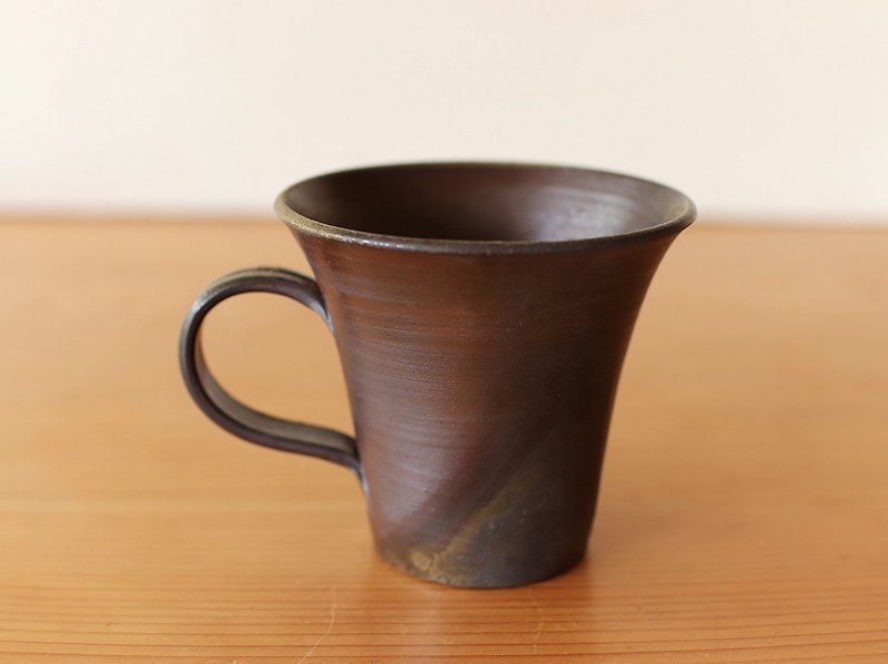 備前焼 コーヒーカップ(大)　c5-077 - 咖啡杯/马克杯 - 陶 咖啡色