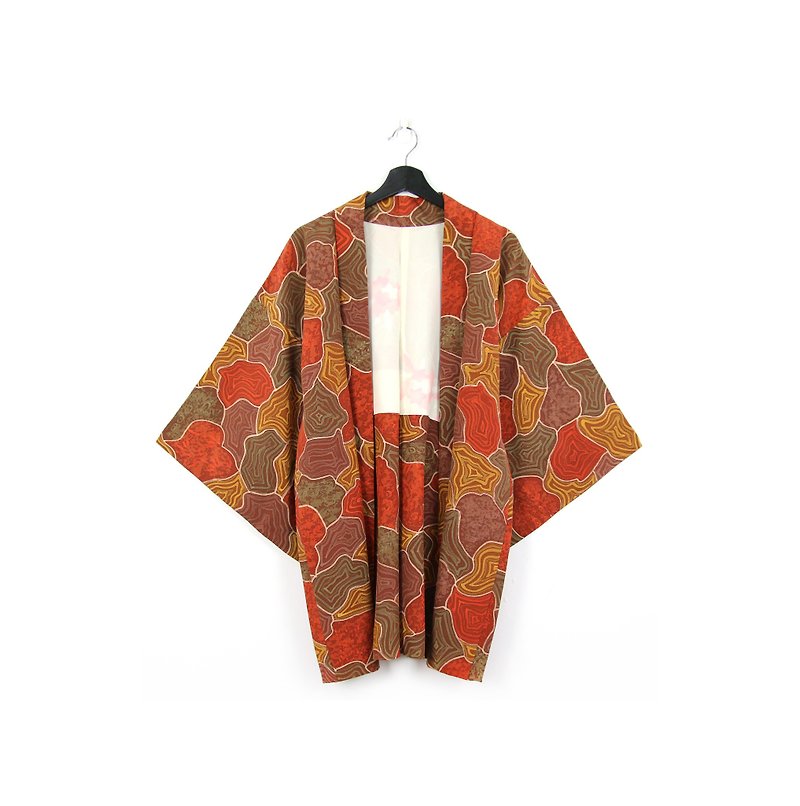 Back to Green-日本带回羽织 地形 /vintage kimono - 女装休闲/机能外套 - 丝．绢 