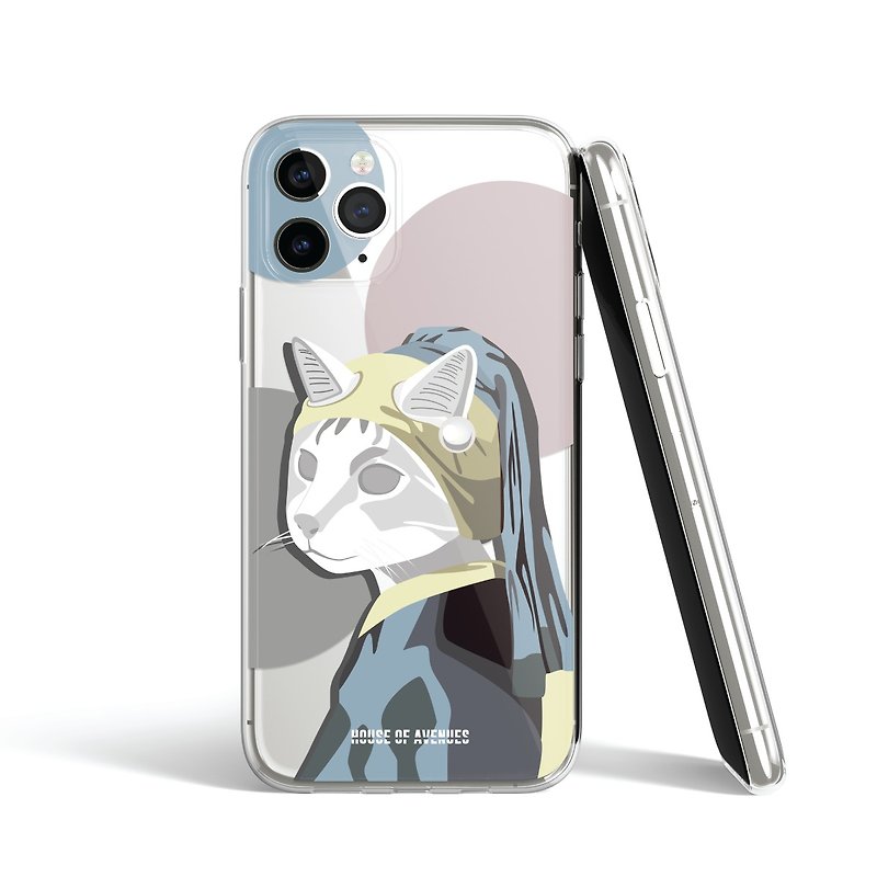 | HOA原创设计手机壳 | Cat with a Pearl Earring | 粉红 PINK | - 手机壳/手机套 - 塑料 多色