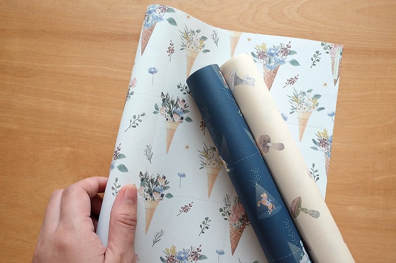 Reusable Wrapping papers (Collection 4) : Set of 3 - 包装材料 - 纸 白色