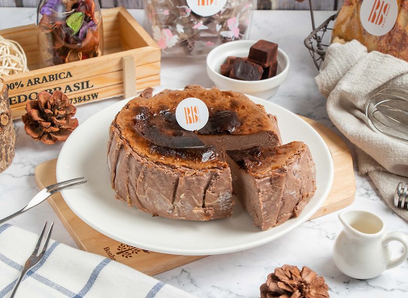 比利时巧克力巴斯克蛋糕 (5寸) - 蛋糕/甜点 - 其他材质 咖啡色