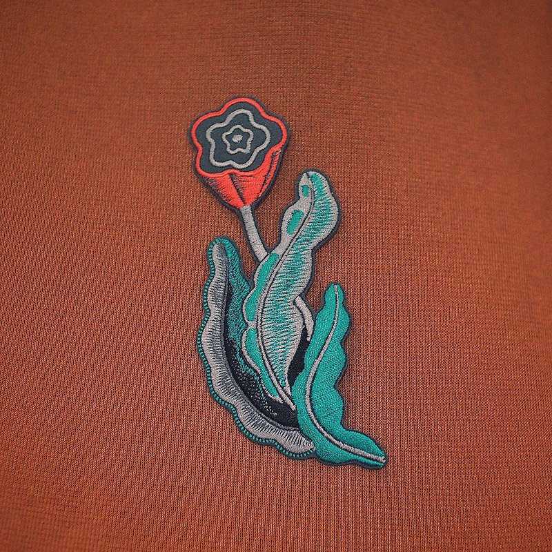 FLOWER embroidered patch design - 其他 - 绣线 绿色