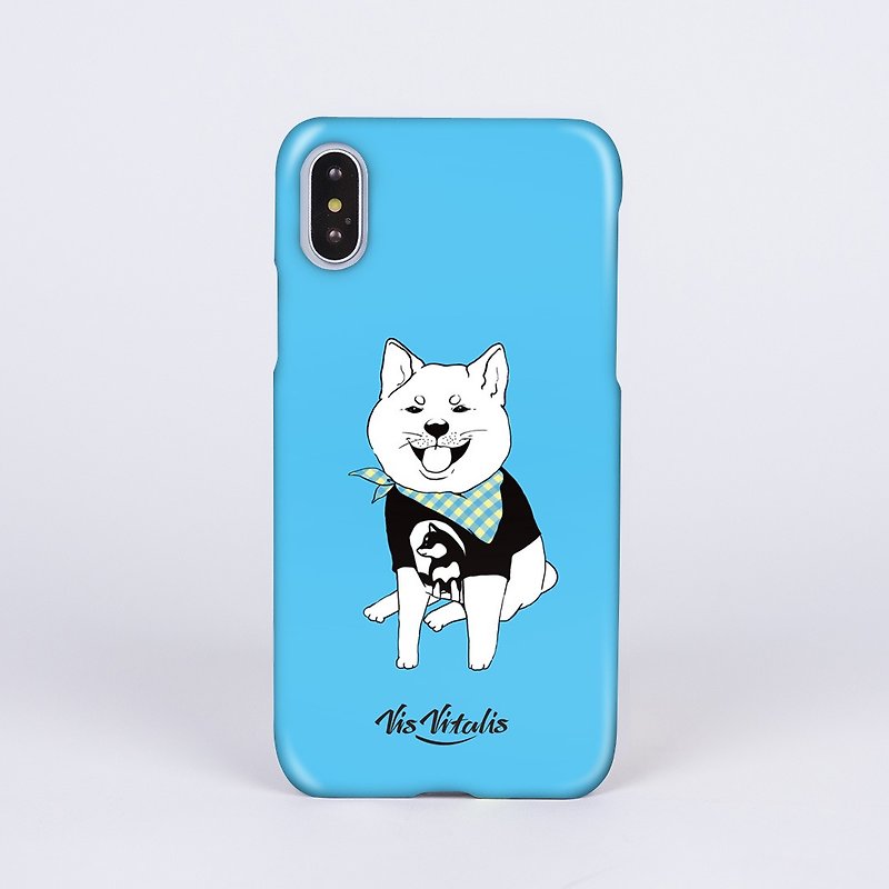 BUBU柴犬 / 雾面磨砂硬壳 / 手机壳 - 手机壳/手机套 - 塑料 蓝色