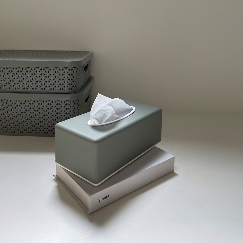 多件优惠-雾面质感面纸盒 卫生纸盒 纸巾盒 抽取式 无印风 台湾制 - 纸巾盒 - 塑料 白色